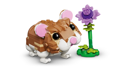 Süßer Hamster mit Blume (31376)