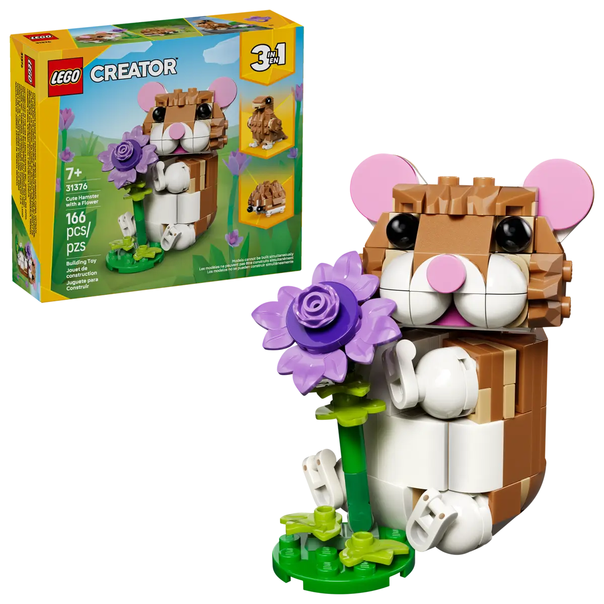 Süßer Hamster mit Blume (31376)