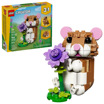 Süßer Hamster mit Blume (31376)