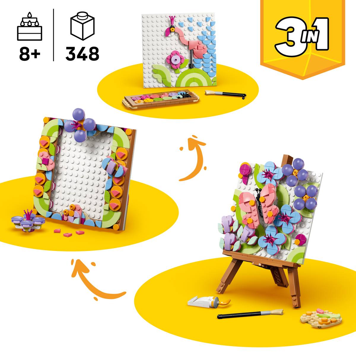 LEGO Creator 3-in-1 Floral Art Decor Painting (31390)