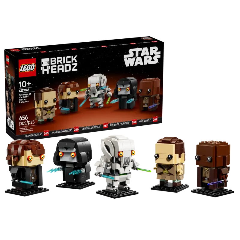 BrickHeadz Star Wars - Set per il 20° anniversario della Vendetta dei Sith (40796)