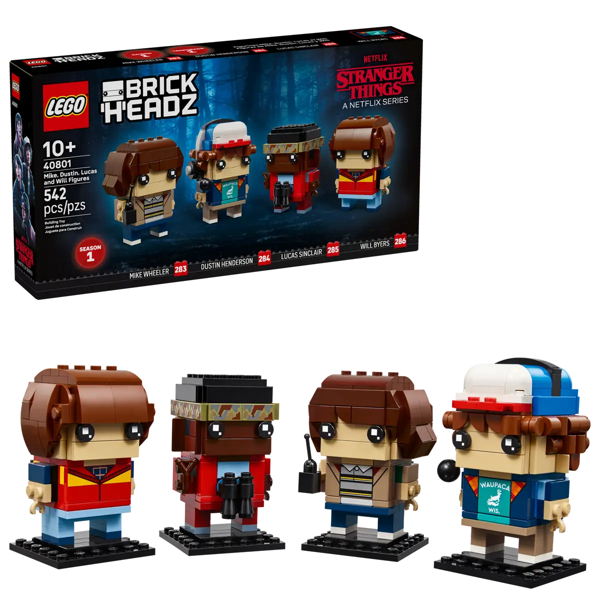 Mike, Dustin, Lucas und Will Figuren (40801)