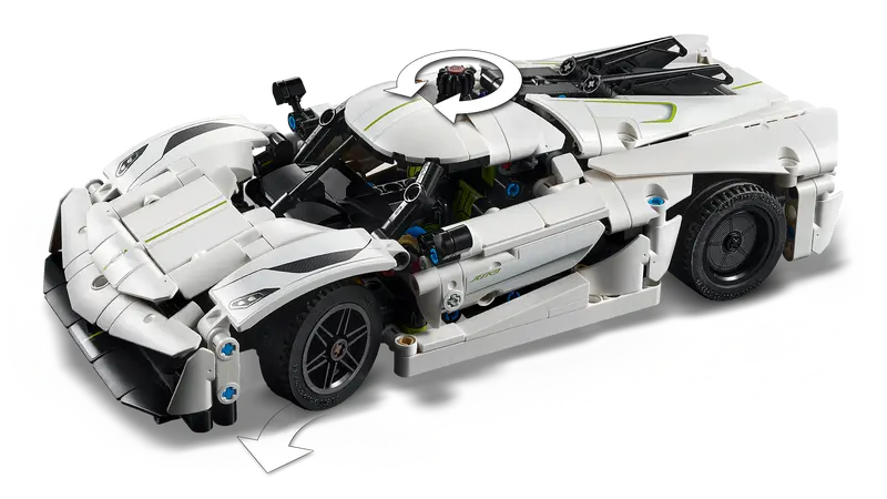 Weißes Hypercar – Koenigsegg Jesko Absolut (42184)