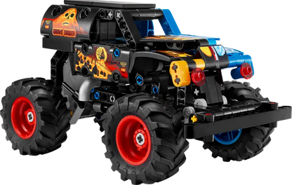Monster Jam Grave Digger Fire and Ice Pull-Back Truck (42219)