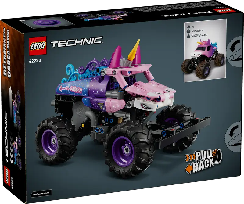 Monster Jam Sparkle Smash Pull-Back Truck (42220)
