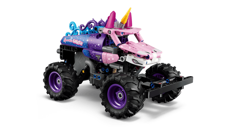 Monster Jam Sparkle Smash Pull-Back Truck (42220)