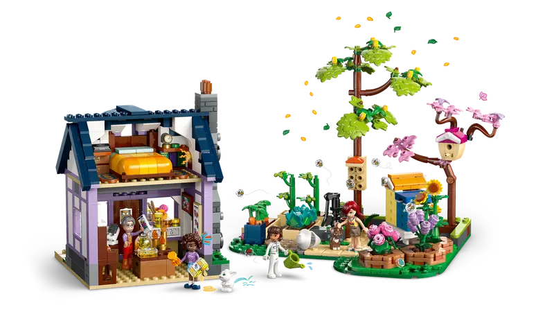 Imkerhaus und Blumengarten (42669)