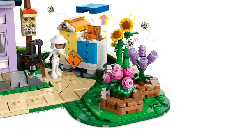 Imkerhaus und Blumengarten (42669)