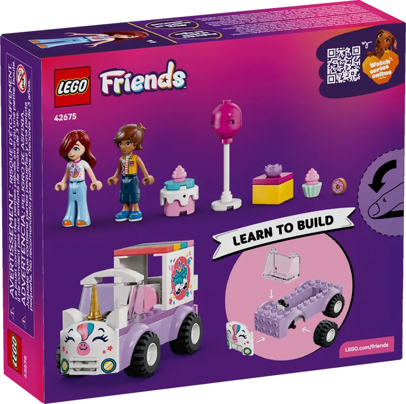 Macchina per la consegna delle torte con unicorni (42675)