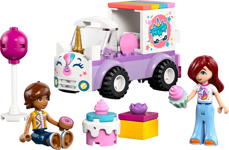 Macchina per la consegna delle torte con unicorni (42675)