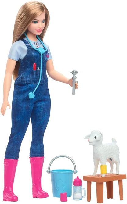 Ensemble poupée vétérinaire et accessoires Barbie 65e anniversaire de la ferme