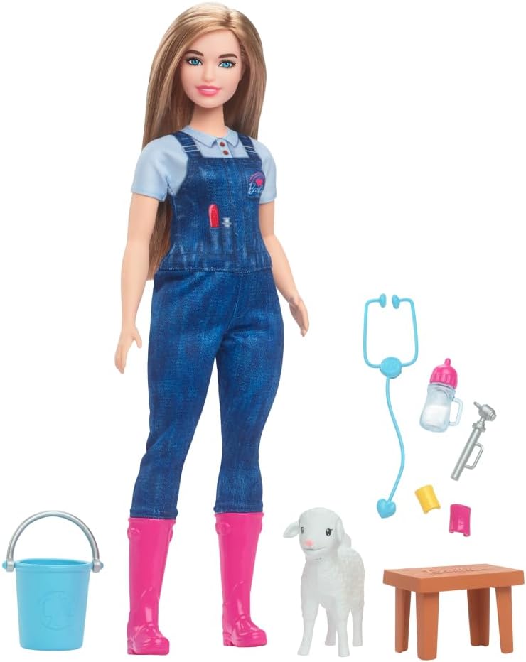 Ensemble poupée vétérinaire et accessoires Barbie 65e anniversaire de la ferme