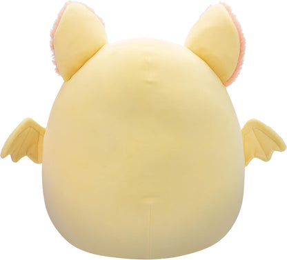 Squishmallows Fuzz-A-Mallows Meghan Creme-Fruchtfledermaus mit flauschigem Pfirsichbauch