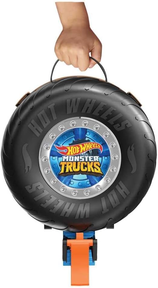 Hot Wheels Monster Trucks Set da gioco con pneumatici acrobatici con 3 camion e 3 auto