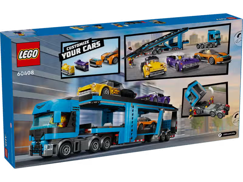 LEGO City Camion bisarca e auto sportive (60408)