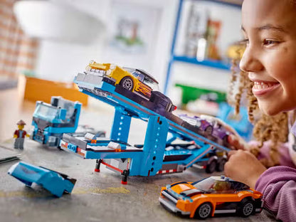 LEGO City Camion bisarca e auto sportive (60408)