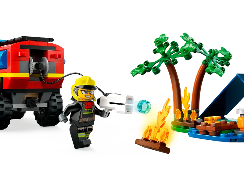 4x4-Feuerwehrauto mit Rettungsboot (60412)