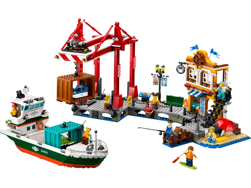 LEGO City Porto con nave mercantile (60422)