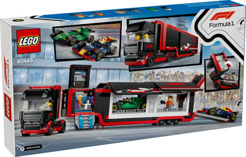 LEGO City Camion F1 con auto RB20 e AMR24 (60490)