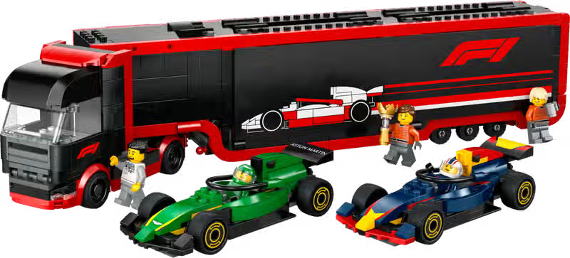 LEGO City Camion F1 con auto RB20 e AMR24 (60490)