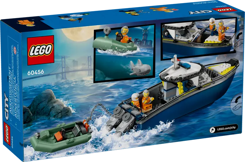 LEGO City Verfolgungsjagd mit dem Schnellboot der Polizei (60456)