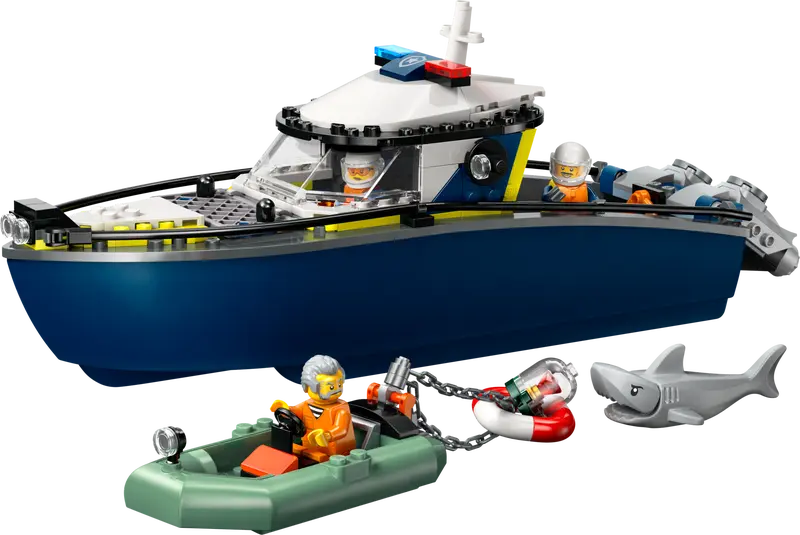 LEGO City Verfolgungsjagd mit dem Schnellboot der Polizei (60456)