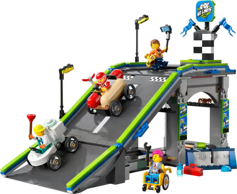 LEGO City Votre circuit de course City Rules avec rampes (60460)