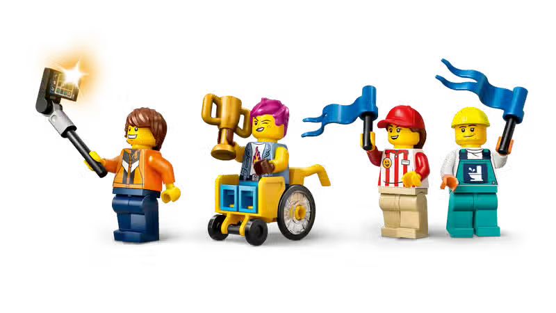 LEGO City Votre circuit de course City Rules avec rampes (60460)
