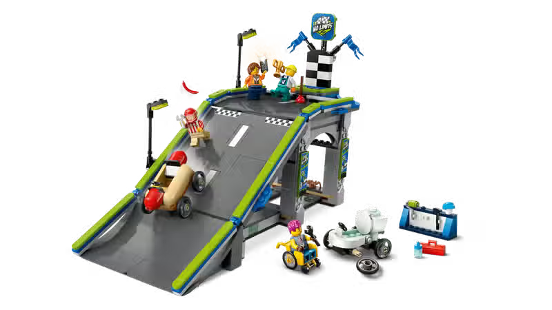 LEGO City Votre circuit de course City Rules avec rampes (60460)