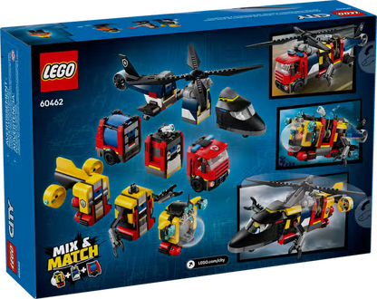 LEGO City Remix Hubschrauber, Feuerwehrauto und U-Boot (60462)