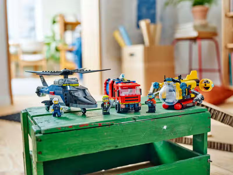 LEGO City Remix Hubschrauber, Feuerwehrauto und U-Boot (60462)