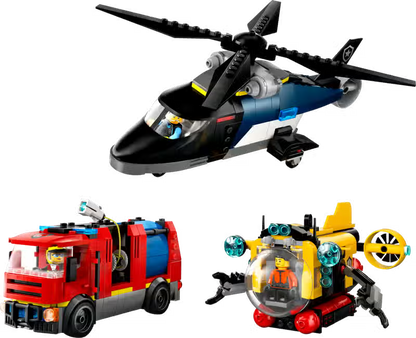 LEGO City Remix Hubschrauber, Feuerwehrauto und U-Boot (60462)