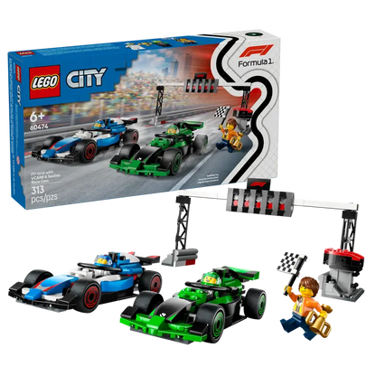 LEGO City F1-Startaufstellung mit VCARB und Sauber Racing Cars (60474)
