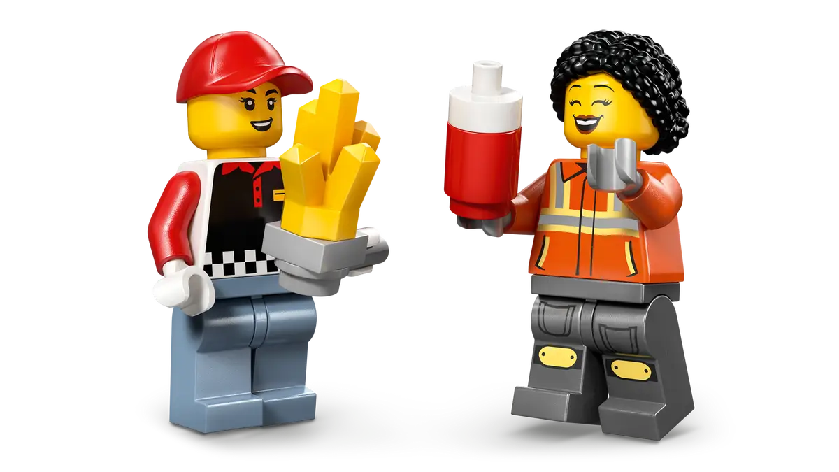 Jeu de construction de camion de nourriture de frites (60488)