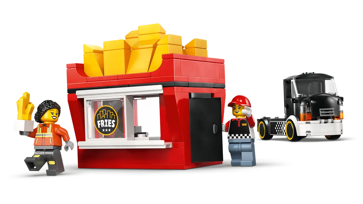 Jeu de construction de camion de nourriture de frites (60488)