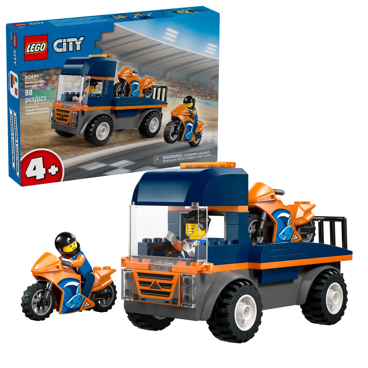 Motorradtransporter-Bauset (60491)