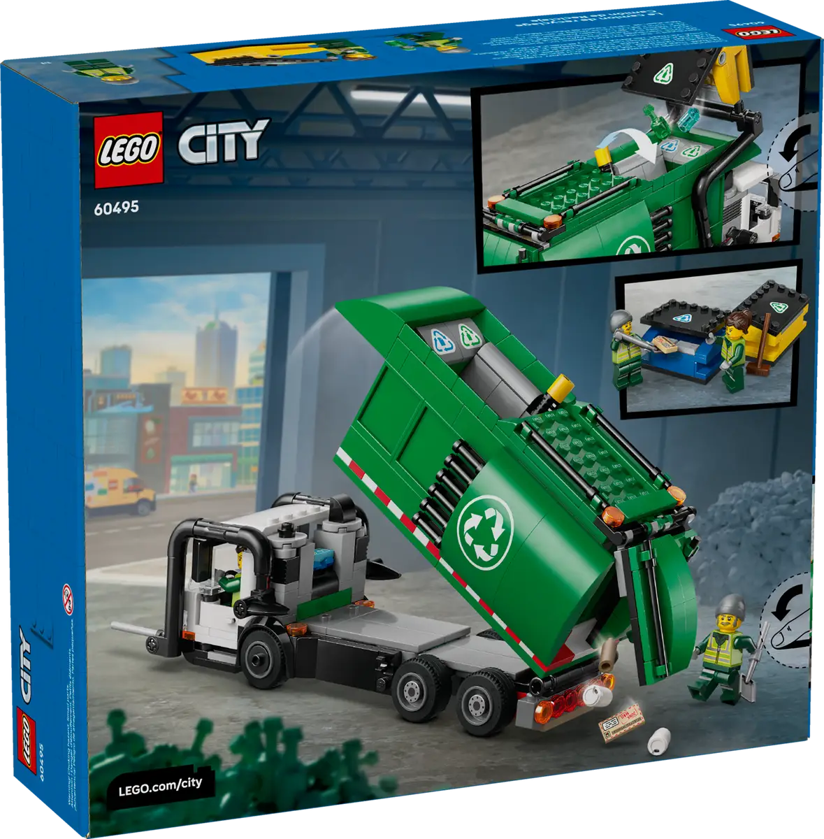 Ensemble de construction de camion de recyclage (60495)
