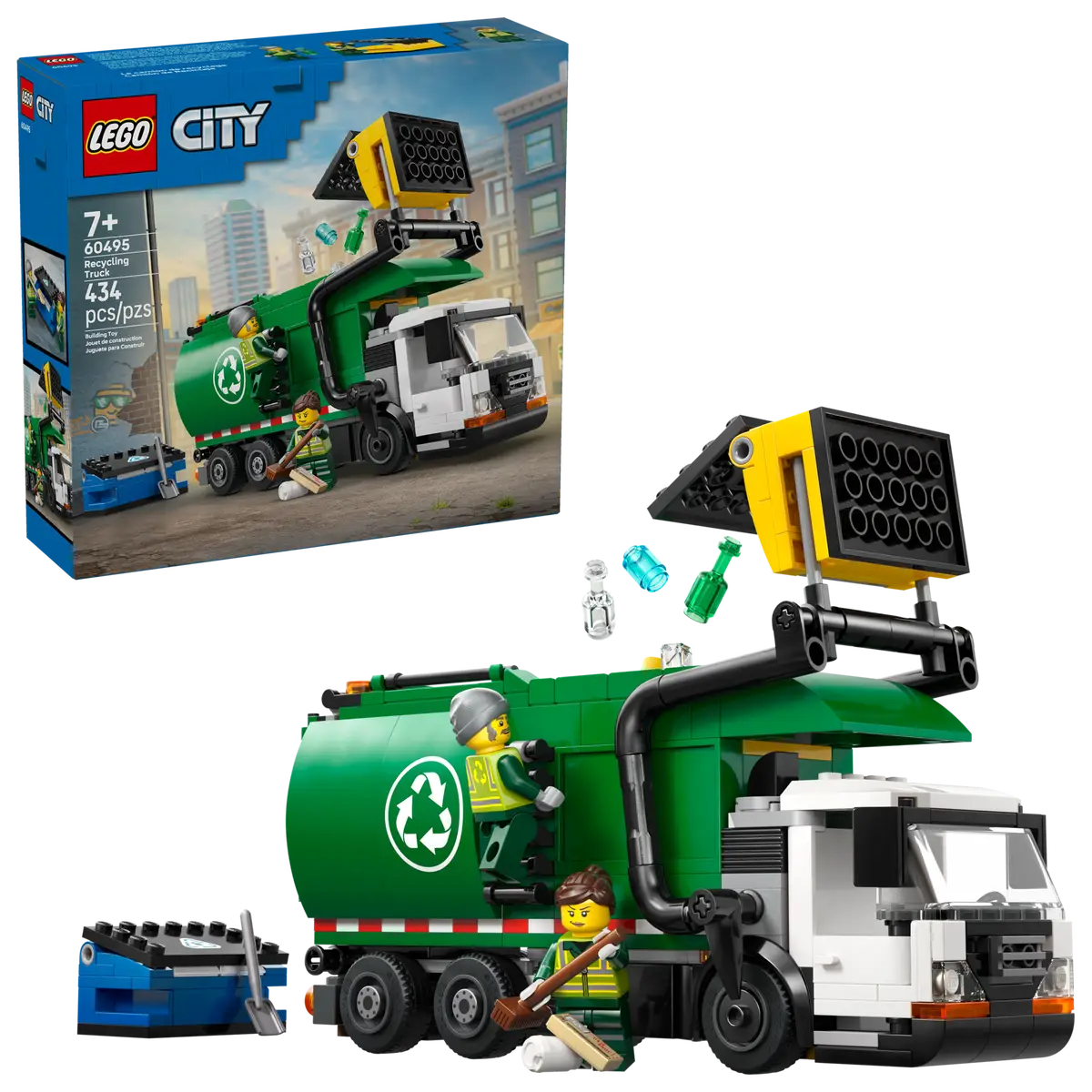 Ensemble de construction de camion de recyclage (60495)