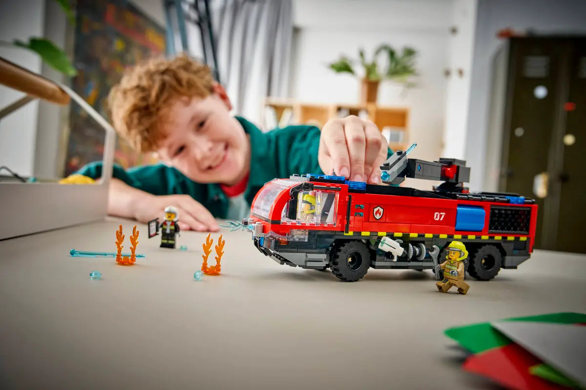 Ensemble de construction de camion de pompiers d'aéroport (60499)