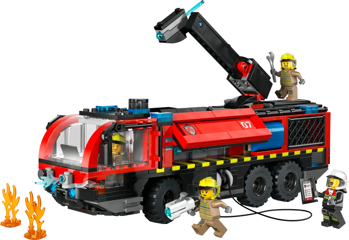 Ensemble de construction de camion de pompiers d'aéroport (60499)