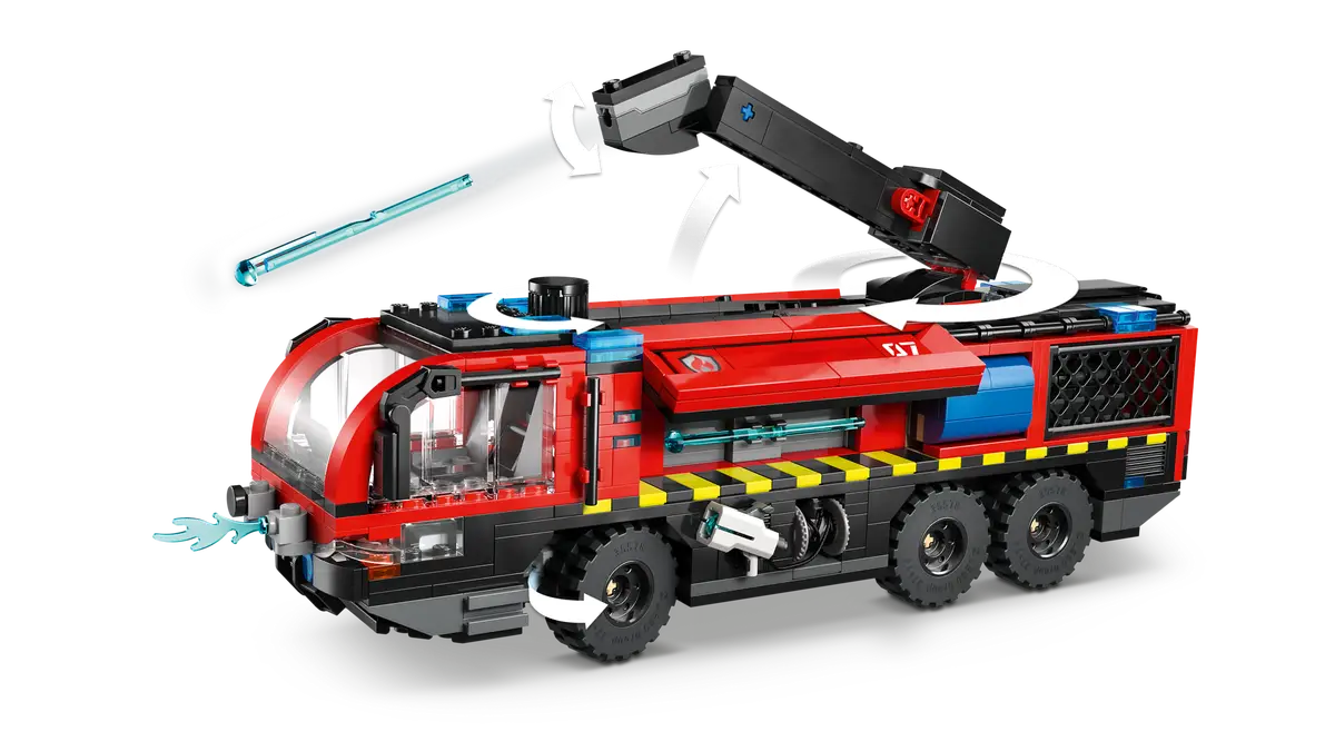 Ensemble de construction de camion de pompiers d'aéroport (60499)