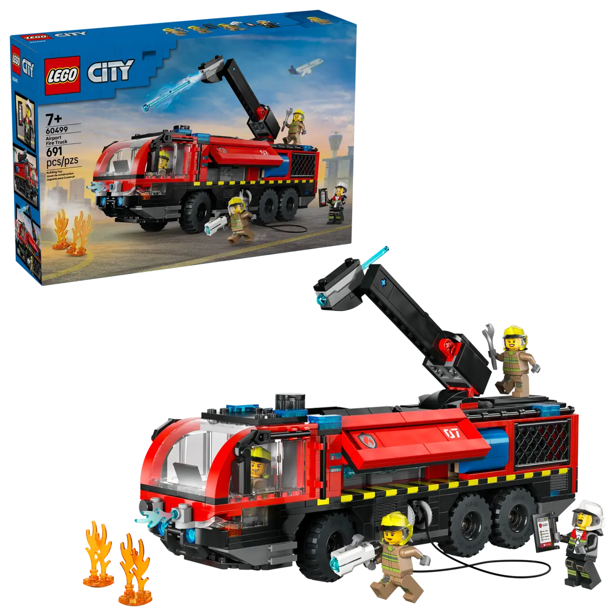 Ensemble de construction de camion de pompiers d'aéroport (60499)