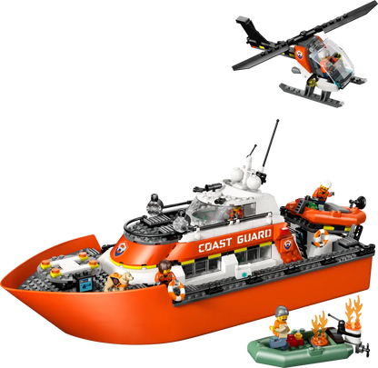 Bauset „Rettungsboot und Hubschrauber der Küstenwache“ (60504)