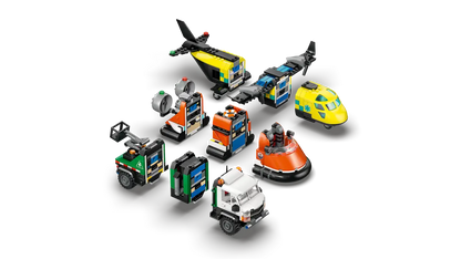 Flugzeug-, Service-Truck- und Hovercraft-Remix-Bauset (60505)