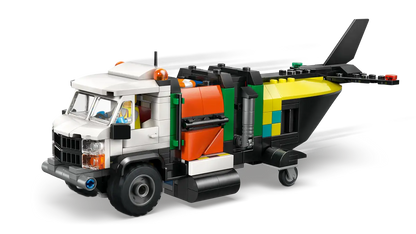 Flugzeug-, Service-Truck- und Hovercraft-Remix-Bauset (60505)