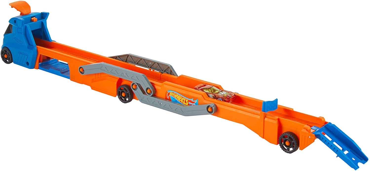 Hot Wheels City Speed ​​Track Transporter con 30 piste da corsa e auto