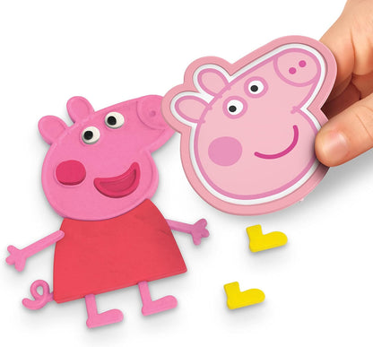 Play-Doh Peppa Pig Stylin' Set Peppa Pig Playset avec 9 canettes et 11 outils, jouet d'art et d'artisanat pour enfants à partir de 3 ans