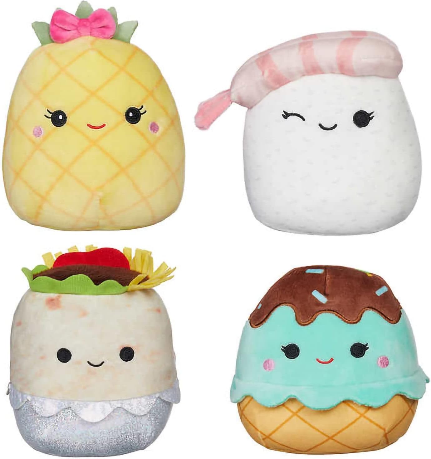 Squishmallows Micromallows Box-Set mit 8 Lebensmittel-Squishmallows