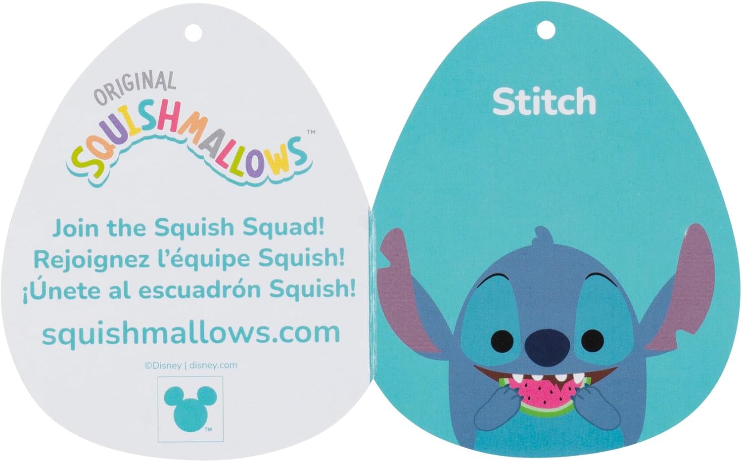 Squishmallows Disney Stitch avec pastèque