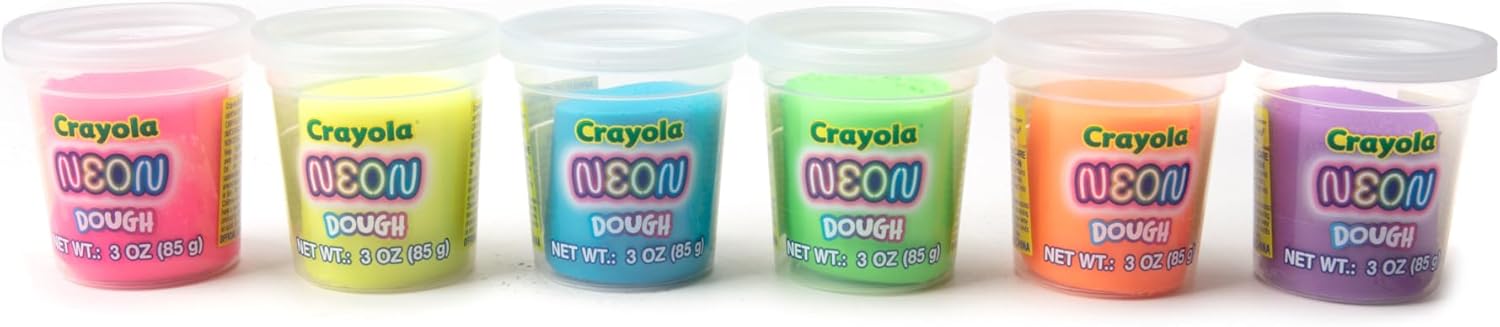 Crayola Silly Scents Spielknete, 48er-Pack, duftende und neonfarbene Modelliermasse für Kinder, ungiftiges Partygeschenk-Set für Kinder ab 3 Jahren